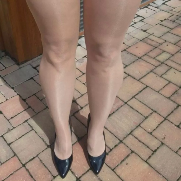 Flight Attendant Work Uniform Tights Sheer Toe Stockings Nylon Hosiery - Picture 1 of 2
